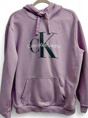 Lavender Calvin Klein hoodie with logo